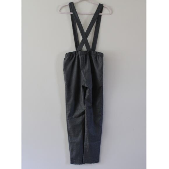 NWT Bonpoint Joba Virgin Wool Suspender Style Trouser Pants Gray Chine 14 Girls - Picture 6 of 8